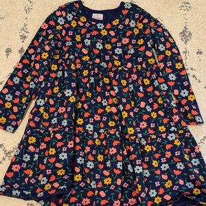 Hanna Andersson Navy Floral Kids Dress